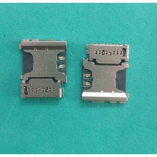 10pcs/lot SD Card Socket SIM Card READER Holder Memory Card Slot for Samsung i8260 i8558 I9128 I9128V I879 i8552 i8262