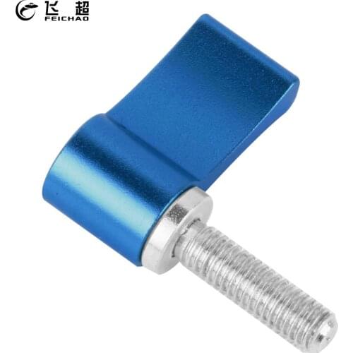 1x M4 M6 Hand Tighten Screw Adjustable Stainless Steel 17mm 20mm Handle Wrench Lock Adapter for Camera Gimbal Cage Rig Plate Kit