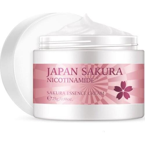 25g Hyaluronic Acid Moisturizing Cherry Face Cream Anti Aging Anti Wrinkle Whitening Day Serum Collagen Cream Skin Care