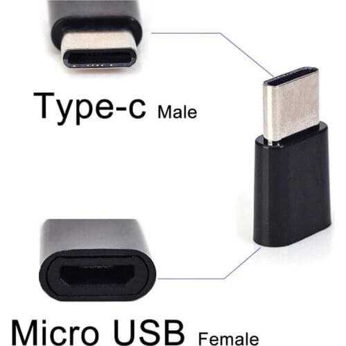 1pc Micro USB Female to Type-c USB-C Male Adapter Converter Charging Connector Mobile Phone Adapters