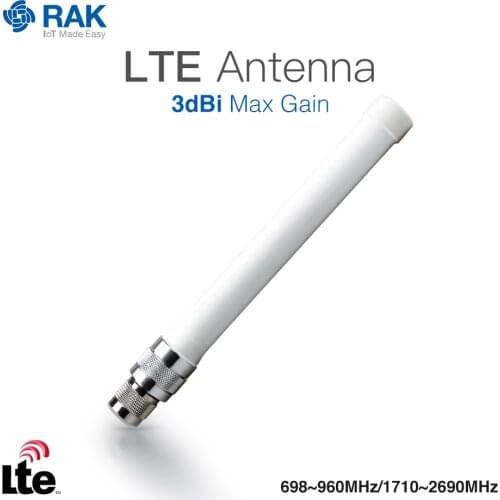 LTE Antenna Glass Fiber 3dBi Max Gain N-Type Male Connector Coaxial Cable Frequency:698-960MHz/1710-2690MHz for Helium Miner