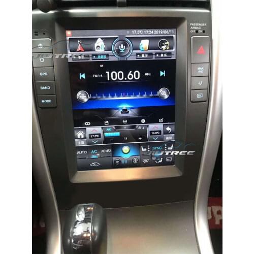 2din Android Car radio Tesla stereo receiver For Ford Edge 2012 Vertical Screen multimedia player GPS navigation Head uinit tape