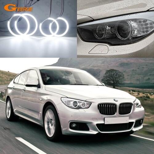 For BMW 5 Series GT F07 535i 550i 2009-2013 Ultra bright SMD LED Angel Eyes halo rings kit Day Light Car styling Accessories