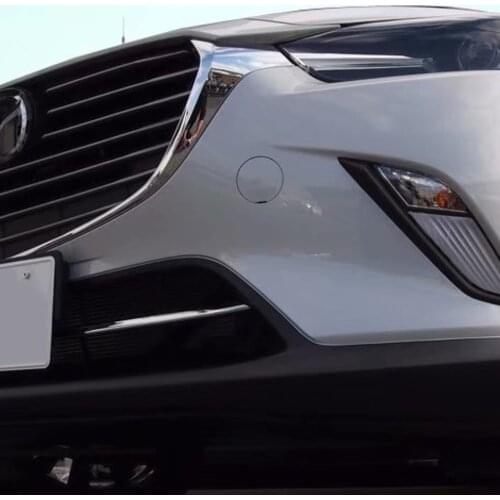 For Mazda CX-3 CX3 2016 2017 2018 2019 Front Grille Trims Cover Front Bumper Air-inlet Grille Car Accessories Styling stickers