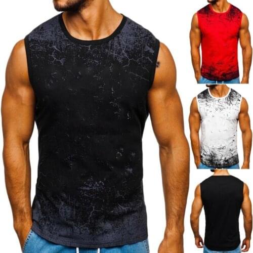 Jogger cotton sleeveless outdoor casual shirt summer mens vest fashion fitness sports vest brand mens sportswear