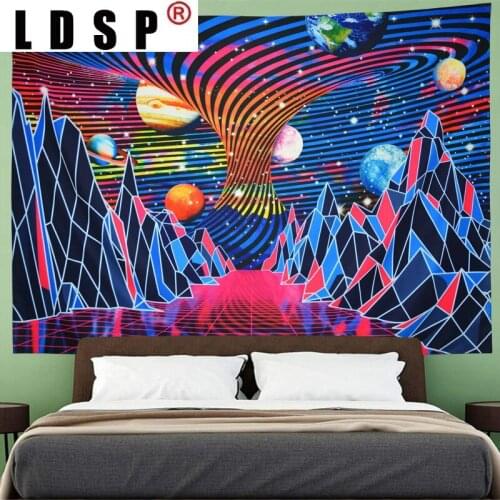 LDSP Tapestry Universe Galaxy Stars Wall Hanging Mural Background Wall Rugs Beach Towel Fabric Blanket Dorm Living Home Decor