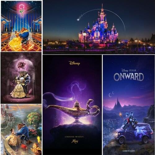 Art Canvas Painting Nordic Disney Cartoon Series Posters And Prints Wall Pictures For Living Home Decor