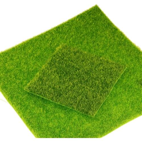 1PC DIY Mini Fairy Garden Simulation Plants Artificial Fake Moss Decorative Lawn Turf Green Grass Micro Landscape Decoration