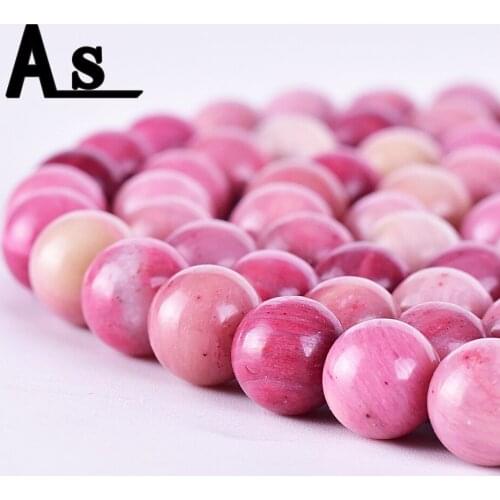 Asingeloo Red Grain Stone Natural Stone Beads For Jewelry Making 15" Round Strand