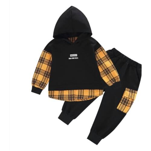 Boys Clothes Sets Spring Autumn Children Fashion Cotton Hoodies Pants 2pcs Tracksuits For Baby Boy Toddler Sports Suits Outfits