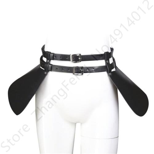 Soft PU Leather Mini Exposed Skirts BDSM Bondage Adult Game Tool Fetish Slave Erotic Sex Toy For Women Couples Flirting Foreplay