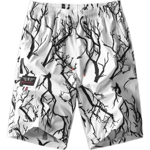 2021 Mens fashion and comfortable best-selling printing tight belt Japanese ice silk stretch camouflage 5-point pants shorts