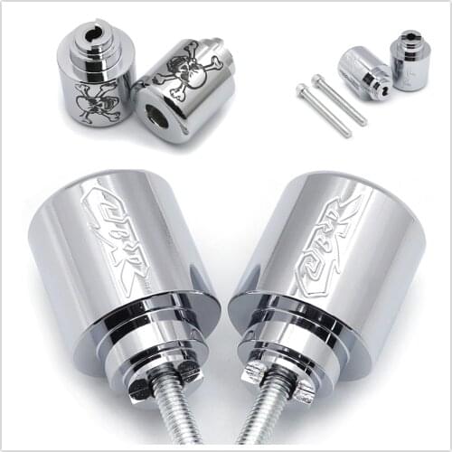 Bar Ends For Honda CB 559 919 CBR 600 1000 VFR 800 VTR RC51 Gold Wing GL 1800 CHROMED Aftermarket Free Shipping Motorcycle Parts