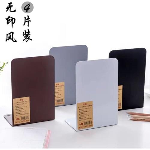 2021 New 1 Pair Creativity Metal Fashion Bookends Bookends for Shelves Metal Bookend Supports for Shelves and Desk