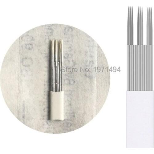 Featured sale 500pcs Semi-permanent tattoo Plum blossom round15pin tattoo needle manual Fog eyebrow needle eyebrow tool supplies