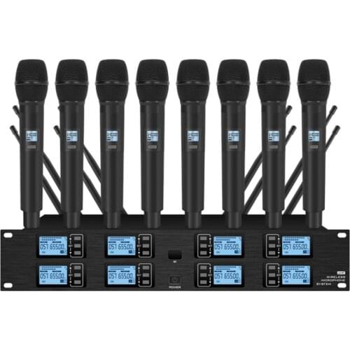 Professional UHF wireless microphone system handheld microphone church school stage performance professional microphone