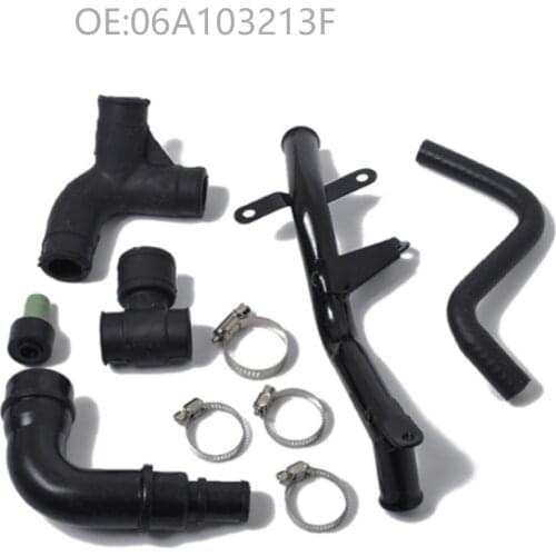 FEELWIND Engine Crankcase Breather Vent Hose Pipe For VW Passat B5 1998-2002 For Audi A4 1999-2005 06A103213F 06B103221P