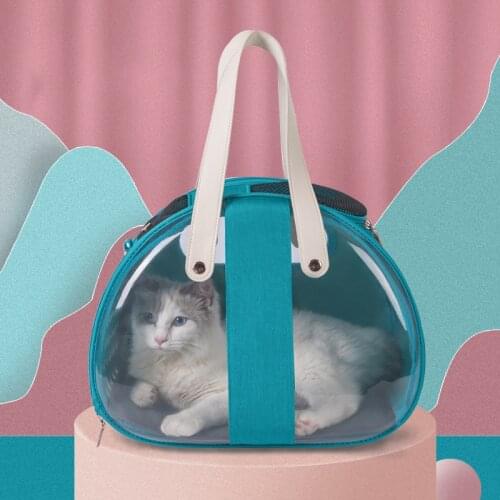 Outdoor Pets Supplies Foldable Cat Carrier Sac Transport Chat Protable Pet Transport Box Breathable Petkit Cat Cage Accessories