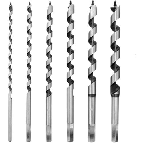 6PCS 6-16mm Long Twist Auger Drill Bit Woodwork Hole Saw Hex Shank Spiral Wood Drilling For Woodworking Furniture Cutter Tool