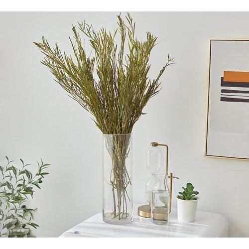 Dried Flowers Dried Branches Flower Arrangement with Leaves Decorative Grass Bouquet Decoration with Leaves Millet Grain