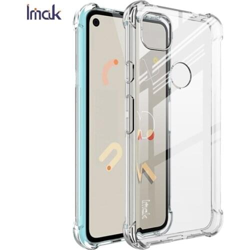 Shockproof Case IMAK 360 Protection Crystal Back Cover for Google Pixel 4A Case Clear Phone Shell Pixel 4 A A4 Case Pixel4A Skin