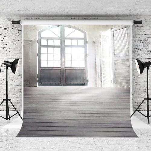 VinylBDS White Indoor Wedding Photostudio Background Flower Props Photography Photobooth Door Microfiber Photo Backdrops