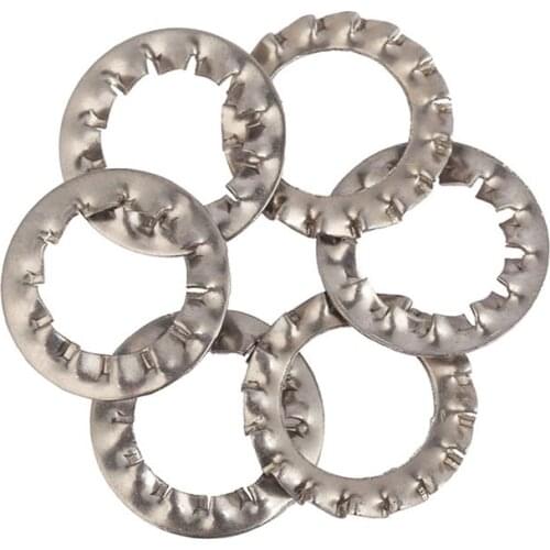 Internal & External Teeth Lock Washers M3 M4 M5 M6 M8 M10 M12 304 A2 Stainless Steel Serrated Gaskets