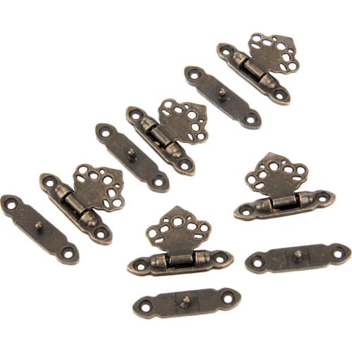 5pcs Retro Antique bronze Box Latch Hasps Jewelry Box Gift Box Hasps Latch Decor Latches Suitcase Buckle Hasp 37*25mm