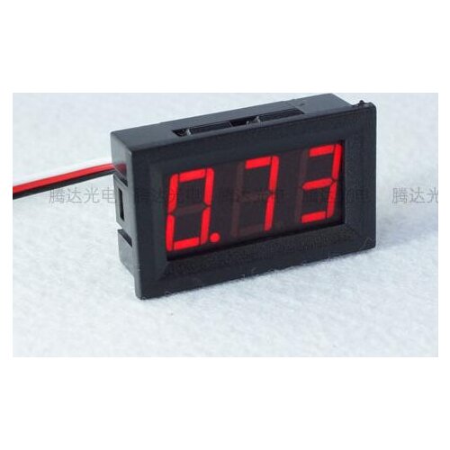 High Quality 1pc 0.56inch DC0-40V mini Red LED Digital Voltmeter Volt Voltage Panel Meter three wires 48mm*29mm*16mm 48*29*16mm