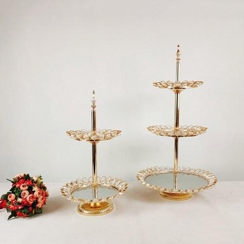 1pcs new style crystal round cupcake stand for dessert