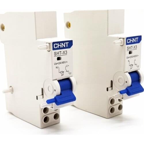 1PCS CHINT SHT-X3 Shunt Release assemble with CHINT NXB-125 Circuit Breaker