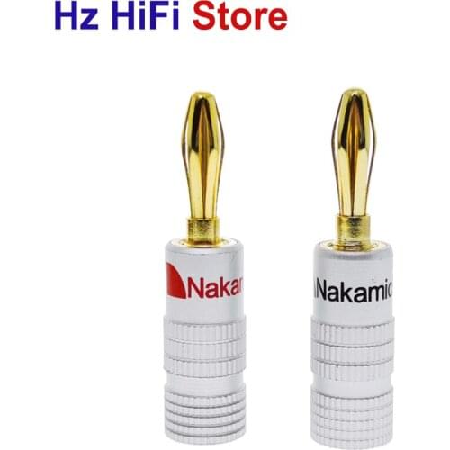 24PCS 24K Gold Nakamichi Speaker Banana Plug Audio Jack Connector