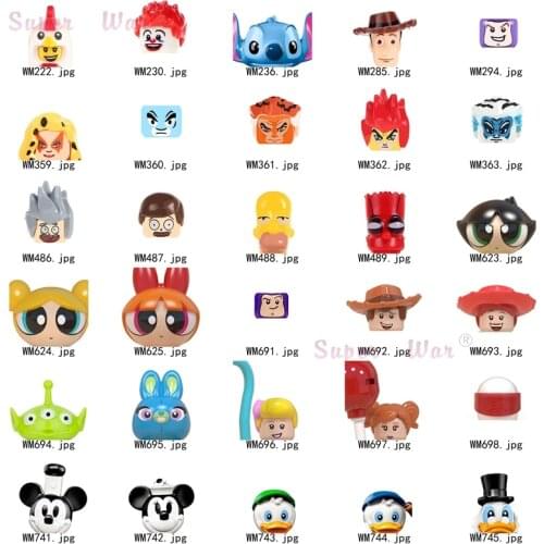 Single Cartoon Head accessories Building Blocks toy Series-094
