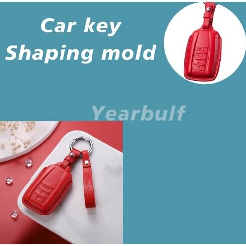 Car Keychain For Acura Handmade Key Shell Mold Custom Leather Car Key Mold Diy Cold Pressing Process Molding