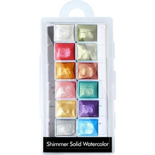 Mini Safe Pearl Watercolor Manicure Paint Art Solid Pigment Solid Nail Solid Powder Watercolor for Lady