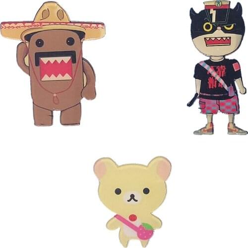 Acrylic Brooches Cute Female Bear Fierce Cat And Strange Cartoon Animal，Can Be A Gift For A Friends