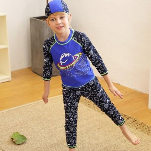 Little Kids One Piece Swimwear Long Sleeves Sun Protection Rash Guard UPF 50+ Full Sun Suit Swimsuit Lycra Wetsuit Girls Boys