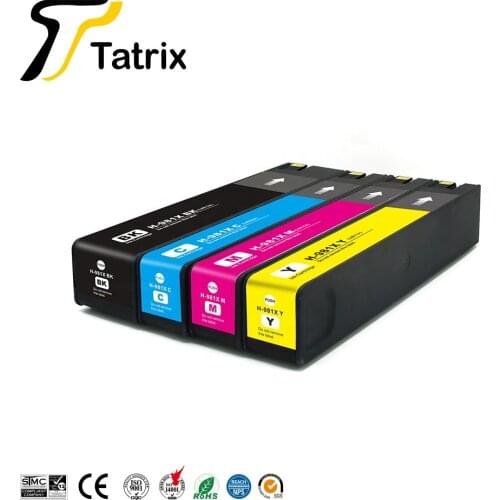 Tatrix For hp 981 981X Color Remanufactured Ink Cartridge for HP PageWide 556xh/dn/ MFP 586dn/f/z/MFP E58650dn/ MFP E55650