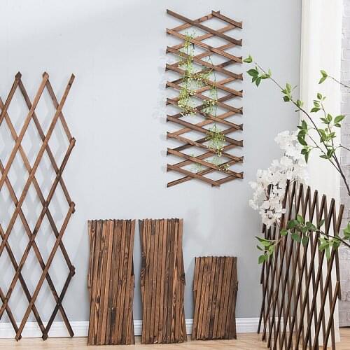 Flower Rack Fence Courtyard Decoration Anticorrosive Wood Fence Outdoor Climbing pergola Outdoor Garden trellis fence panel
