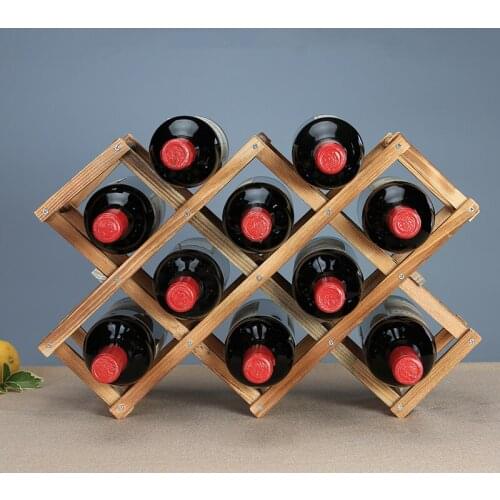 Wooden Red Wine Rack Wine Holder Bottle Holder Mount Bar Display Drink Bottle Holders
