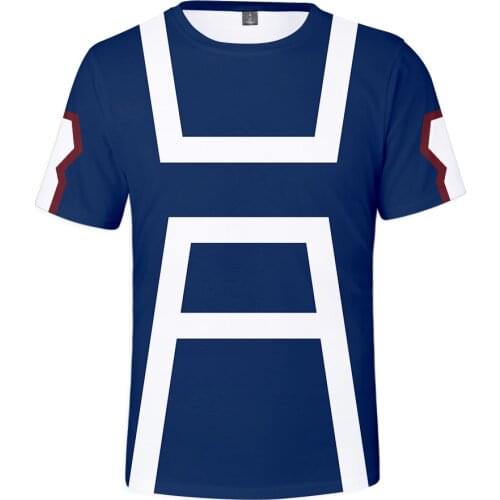 My Hero Academia Mens T-shirts Midoriya Izuku 3D Printing Tshirt School College Style Boku no Hero Academia Kids T Shirt Tops