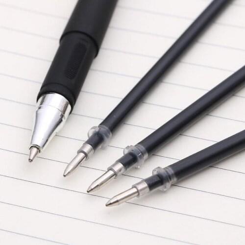 Jonvon Satone 30 Pcs Gel Neutral Pen Signature Writing Black Office Stationery High-grade Grinding Brush Wholesale Gifts