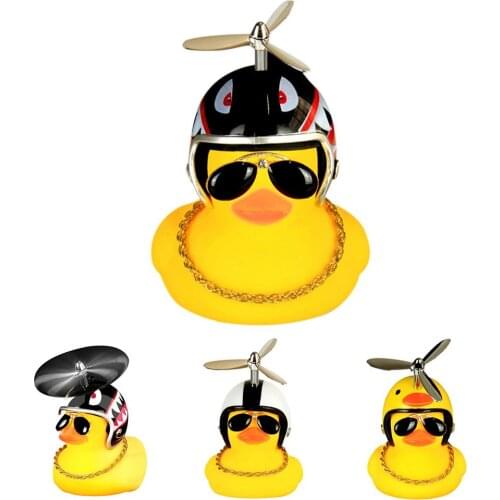 Creative Duck Shaped Bicycle Bell Motorcycle Safety Helmet Horn Bell Toy