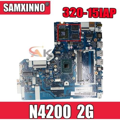 For Lenovo IdeaPad 320-15IAP Laptop Motherboard With N4200 4 cores CPU 2G DG424 DG524 NM-B301