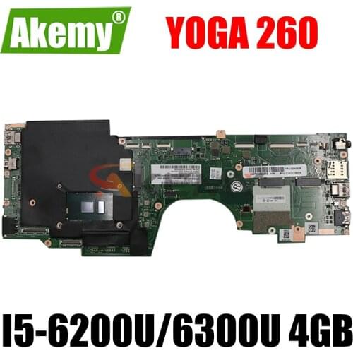 For Lenovo YOGA 260 Laptop motherboard LA-C582P with I5-6200U/6300U 4GB-RAM original mainboard 100% Fully Tested