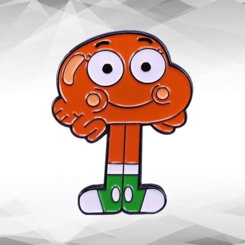 Gumball Darwin cute Walking Fish Kid enamel pin Fantasy animated brooch