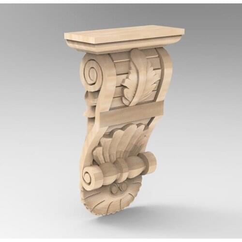 3D STL Model Supports Stands Legs for CNC Router Aspire Artcam Part of Corner or Column Carving Machine Relief _ decor 958
