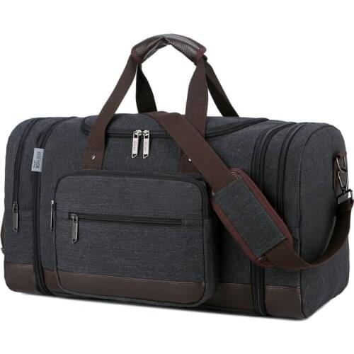 Fashion Vintage Canvas Travel Bags Men Duffel Bag Travel Tote Large Capacity Carry on Luggage Bags Weekender Bag Travel Women