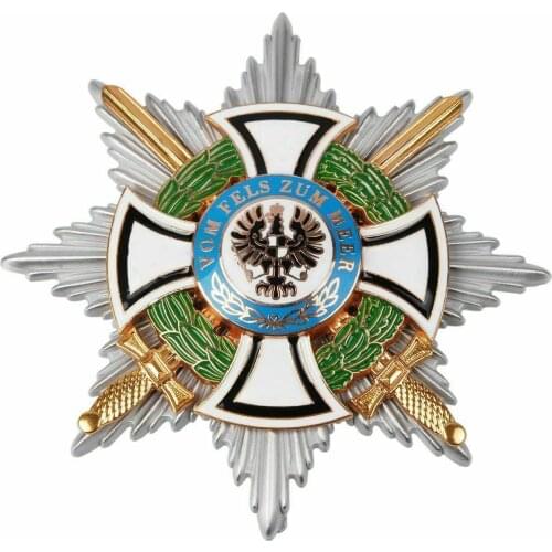 WW1 GERMAN HOHENZOLLERN ROYAL HINDENBURG STAR IRON CROSS MEDAL BADGE CLASSICAL