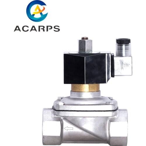 1-1/4" Stainless Steel Normally Open Solenoid Valve IP65 Pipe Control Switch Valve Water Valve 220V 110V 24V 12V